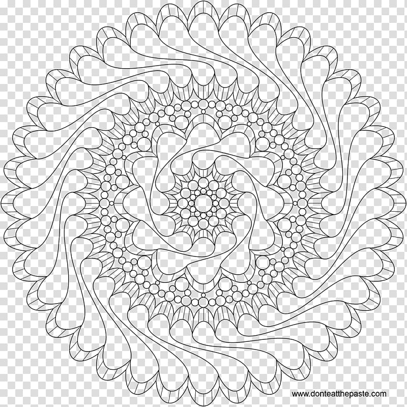Light Earring Coloring book , mandala transparent background PNG clipart