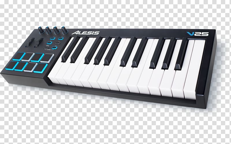 Computer keyboard MIDI Controllers MIDI keyboard Musical keyboard, keyboard transparent background PNG clipart