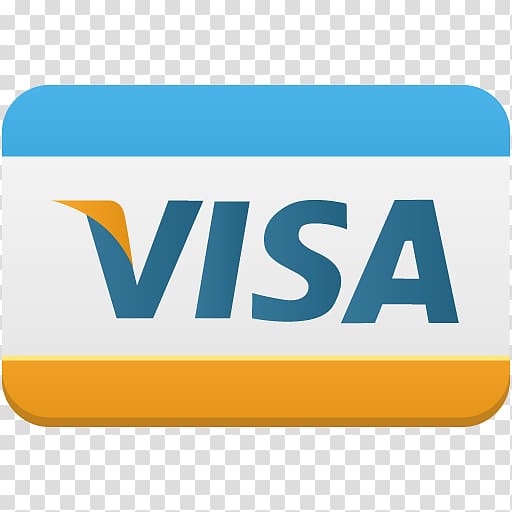 Visa card, blue area text brand, Payment card transparent background PNG clipart