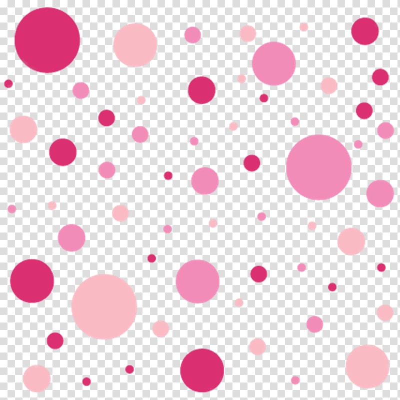 Polka dot Color Pink , others transparent background PNG clipart