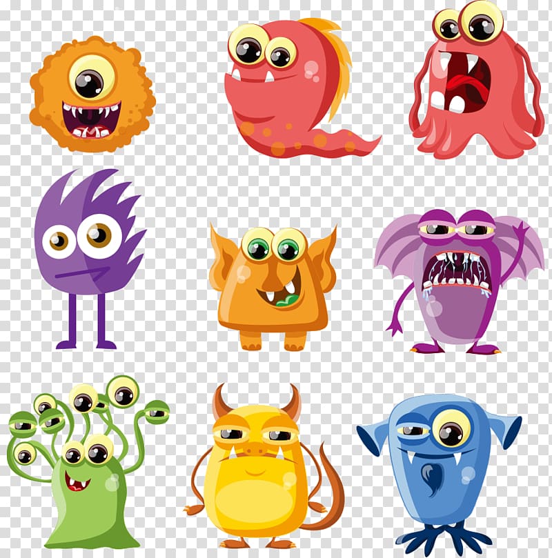 Alien Monster Drawing, Small alien monsters transparent background PNG clipart