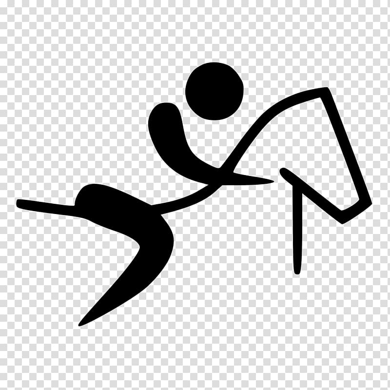 Horse Equestrian at the Summer Paralympics Pictogram , horseshoe transparent background PNG clipart