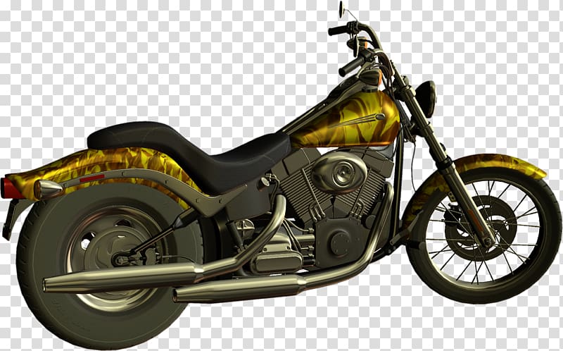 Motorcycle accessories Cruiser Bicycle, Retro Cool Motorcycle transparent background PNG clipart