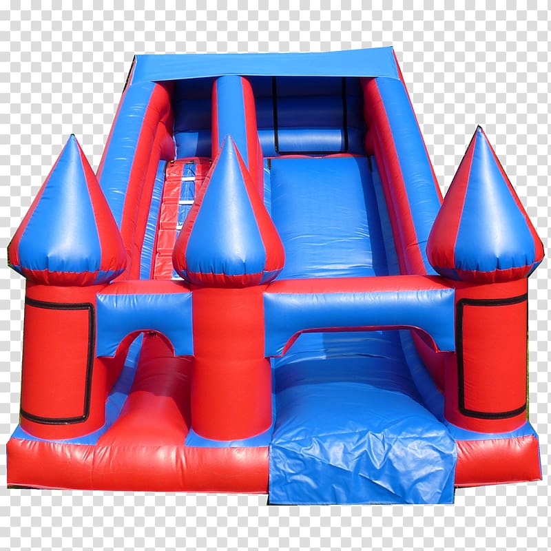 Inflatable Bouncers Blue port Castle, Castle transparent background PNG clipart