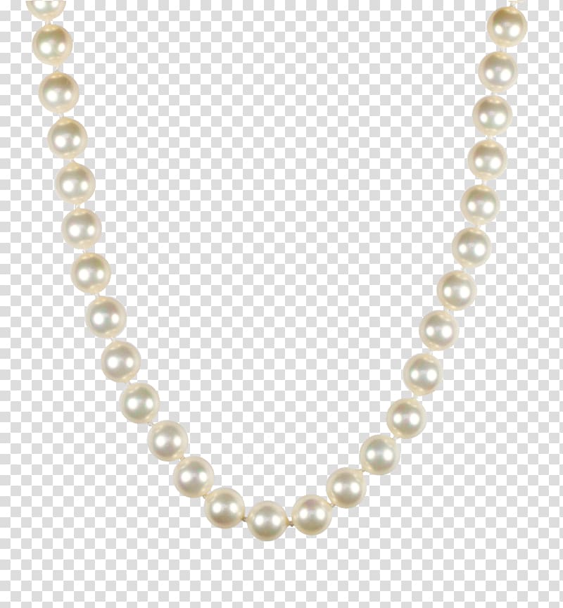beaded white necklace, Earring Necklace Bijou Charms & Pendants Pearl, pearls transparent background PNG clipart