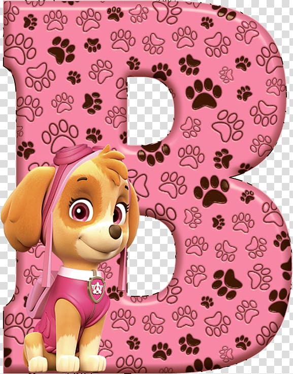 Paw Patrol character , Letter Patrol Alphabet Birthday Party, Birthday transparent background PNG clipart