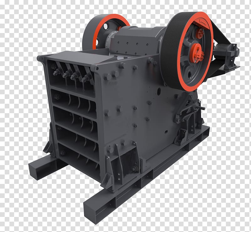 Machine Crusher Backenbrecher Architectural engineering Quarry, rock transparent background PNG clipart