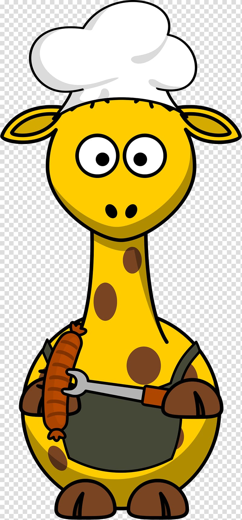 Giraffe , spareribs transparent background PNG clipart