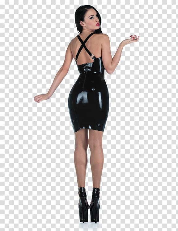 Little black dress Fashion LaTeX, tequila sunrise transparent background PNG clipart