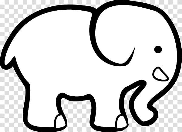 White elephant gift exchange Santa Claus White elephant sale, Elephant Outlines transparent background PNG clipart