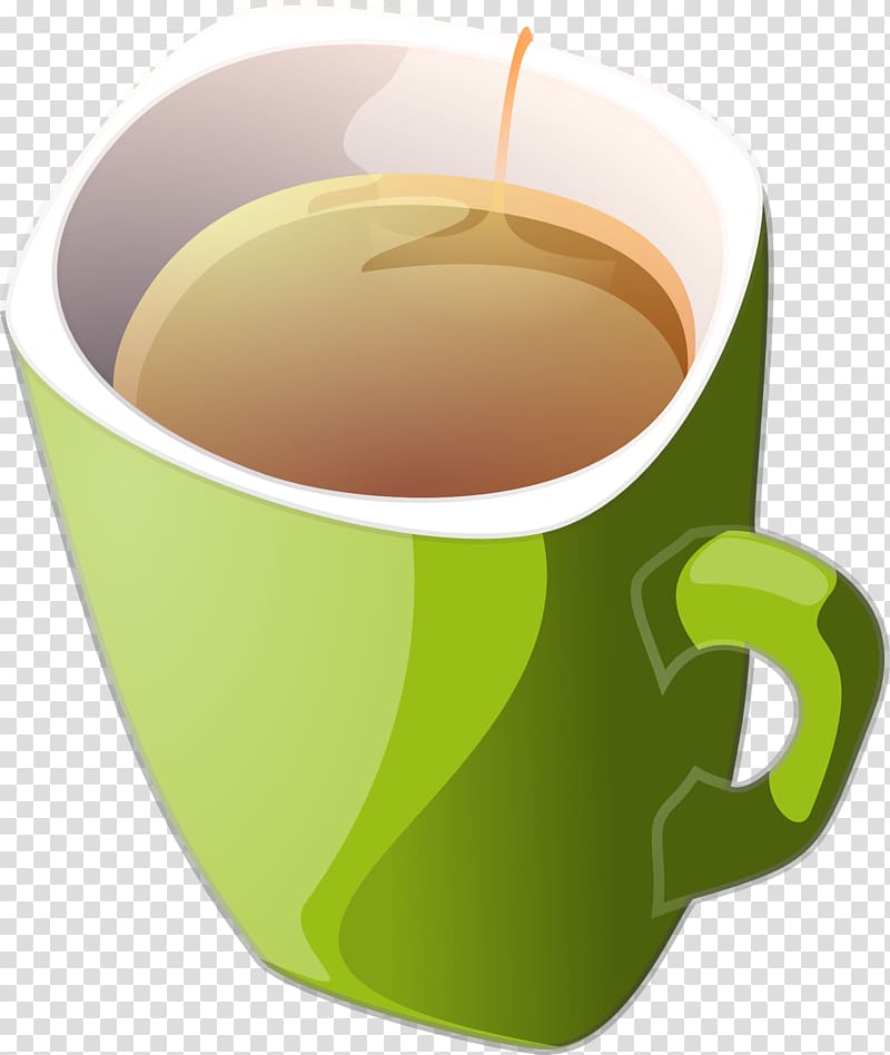 Green tea White coffee , Dream Mug transparent background PNG clipart