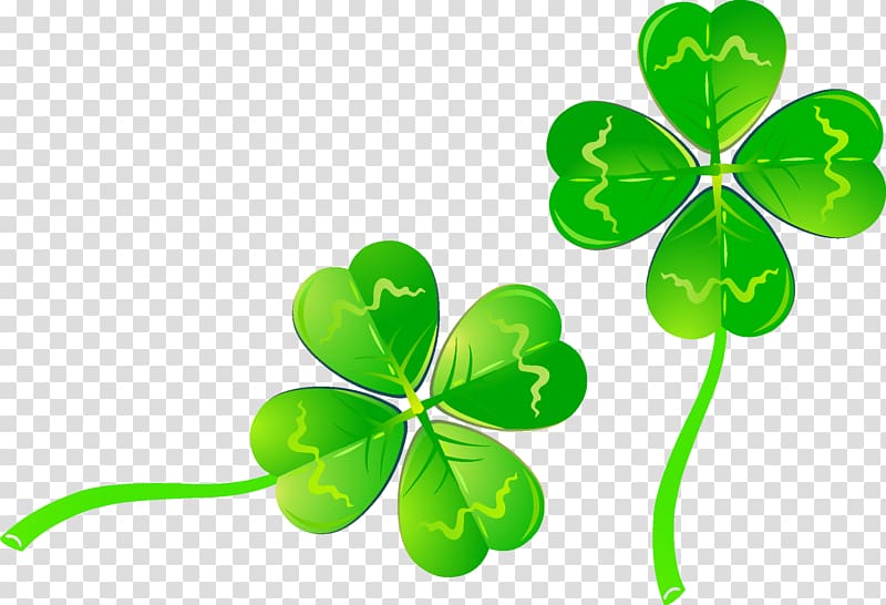 Four-leaf clover Four-leaf clover Luck, Clover transparent background PNG clipart