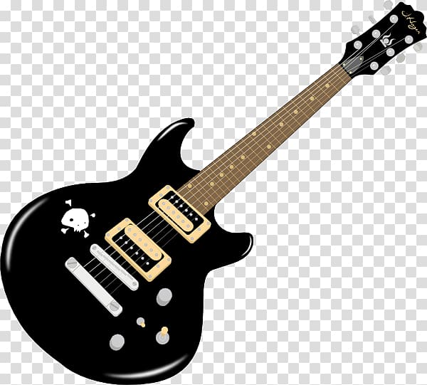 black electric guitar Iillustration, Electric guitar, Electric guitar transparent background PNG clipart