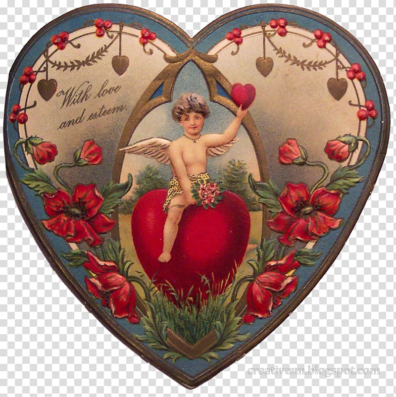 Victorian era Valentine\'s Day Greeting & Note Cards Heart Ephemera, Valentines transparent background PNG clipart