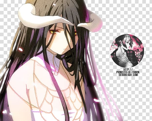 Anime Overlord II Albedo, Anime transparent background PNG clipart