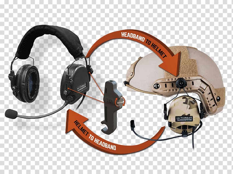 Noise-cancelling headphones Microphone Headset Audio, Military Equipment transparent background PNG clipart