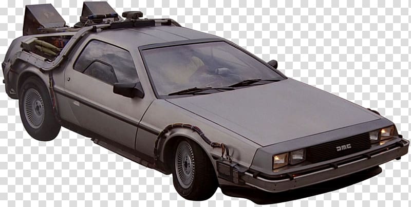 DeLorean DMC-12 Dr. Emmett Brown Marty McFly Car DeLorean time machine, Futurestic transparent background PNG clipart