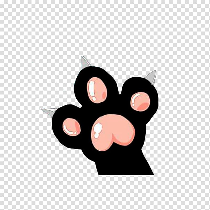 Cat Paw Domestic pig Claw, Sharp cat claw meat transparent background PNG clipart