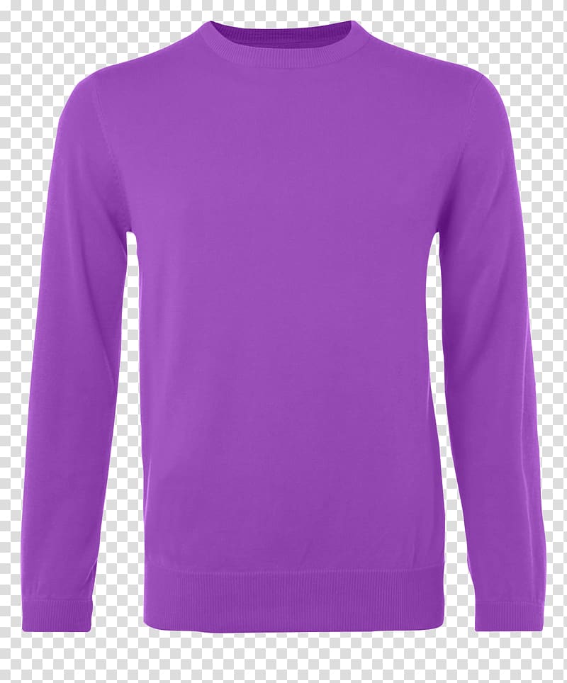 Sweater T-shirt Sleeve Christmas jumper, blue purple transparent background PNG clipart