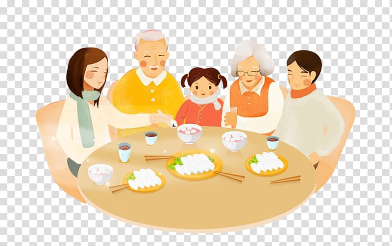 Reunion dinner Chinese New Year Computer Icons Family, Chinese New Year transparent background PNG clipart