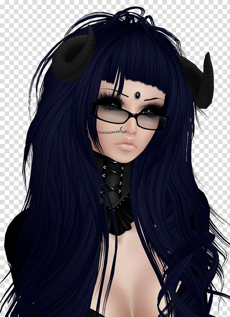 Black hair IMVU Avatar Pinterest, avatar transparent background PNG clipart