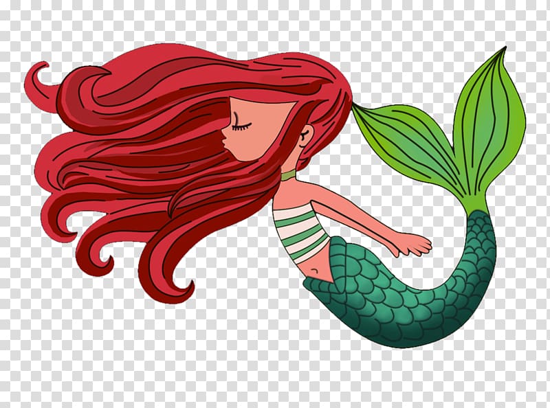 mermaid illustration, Mermaid Cartoon Drawing, Mermaid transparent background PNG clipart