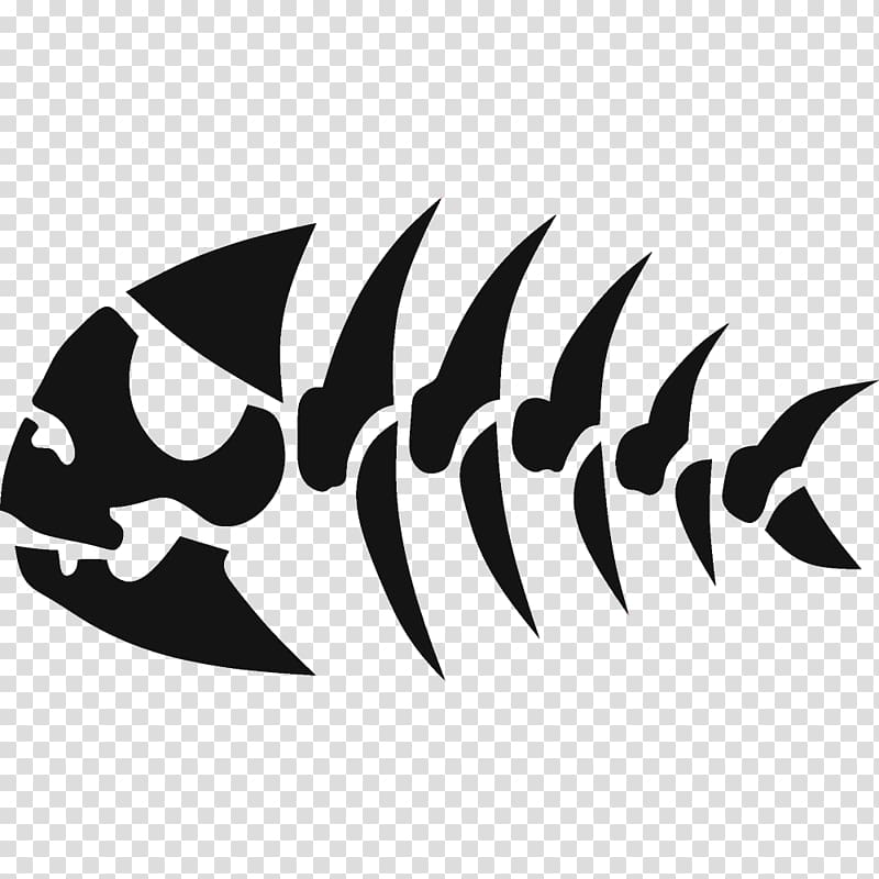 Decal Sticker Fish Stencil Pirate, skeleton fish transparent background PNG clipart