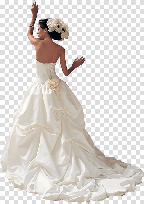 bride standing posing for , Bride Marriage Wedding, Bride back transparent background PNG clipart