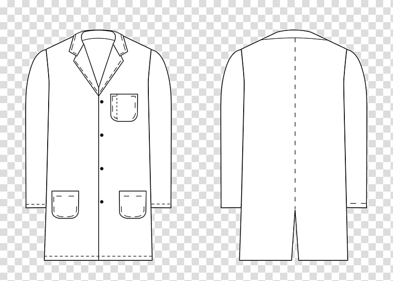 Clothing Drawing Shirt Pattern Lab Coat Transparent Background