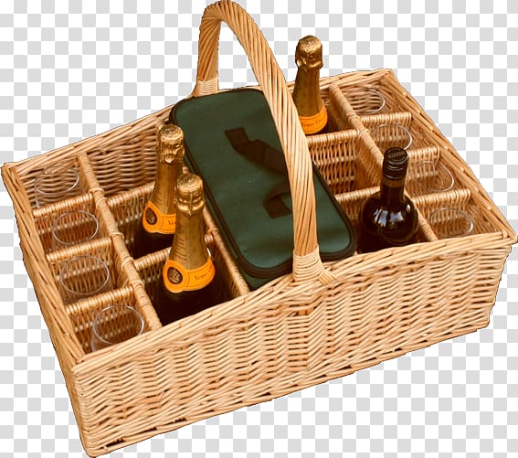 Wine Picnic Baskets Hamper Wicker, picnic basket transparent background PNG clipart