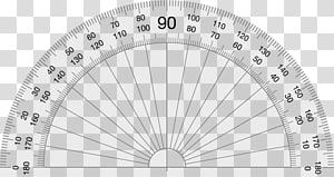 Protractor Degree Measurement Radian Angle Scale Drawing