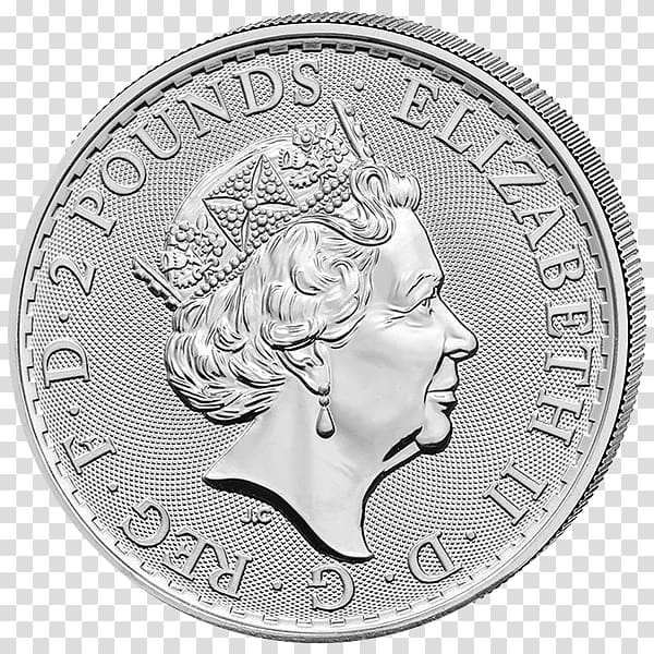 Britannia United Kingdom Silver coin Bullion coin, united kingdom transparent background PNG clipart