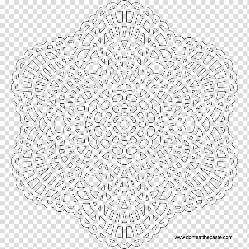 Mandala Coloring book Child Drawing Doily, mandala pattern transparent background PNG clipart