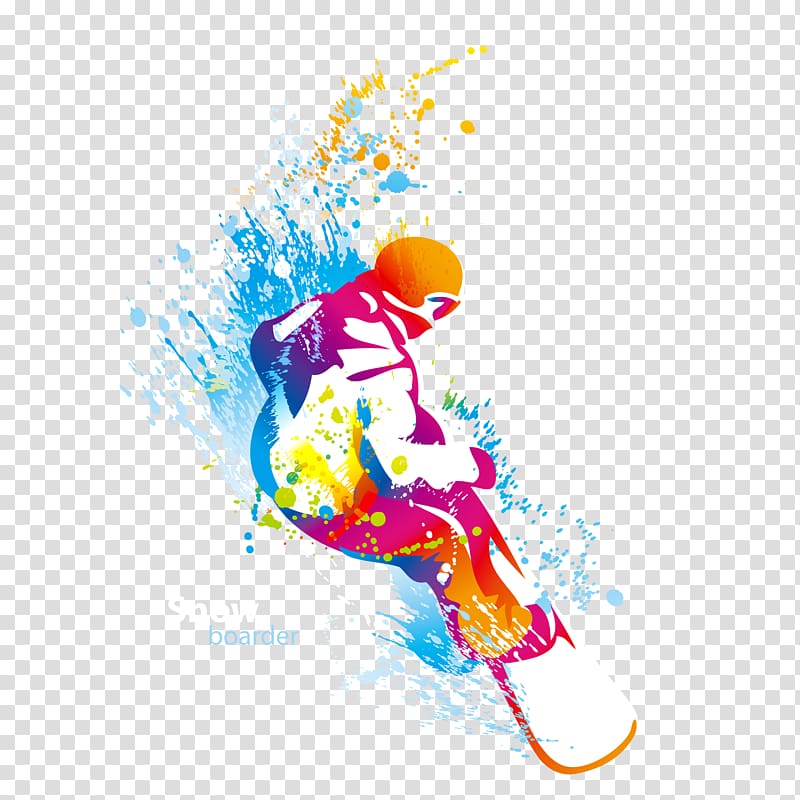 Skiing Sport, Rio Olympic skiing surfing material transparent background PNG clipart