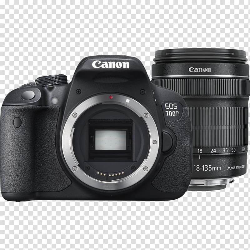 Canon EOS 700D Canon EOS 7D Canon EF-S 18–135mm lens Canon EF-S lens mount Canon EF lens mount, camera lens transparent background PNG clipart