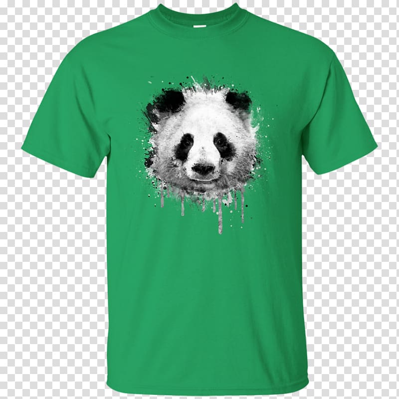 T-shirt Watercolor painting Giant panda Art, T-shirt transparent background PNG clipart