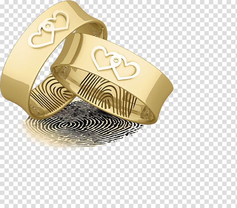 Wedding ring Digital data Silver Fingerprint Recording, coracao transparent background PNG clipart