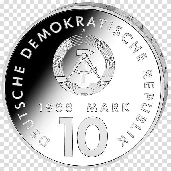 East Berlin East German mark Deutsche Mark Rotes Rathaus Coin, Coin transparent background PNG clipart