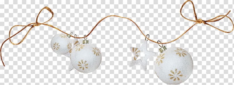 Christmas New Years Day Garland, Christmas ball rope transparent background PNG clipart