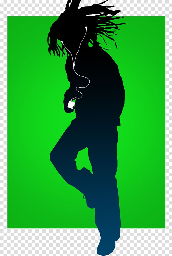 Graphic design Silhouette Green, dabbing hiphop transparent background PNG clipart