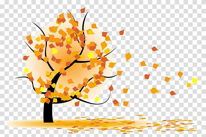 Day Week Message Emoticon , autumn tree transparent background PNG clipart