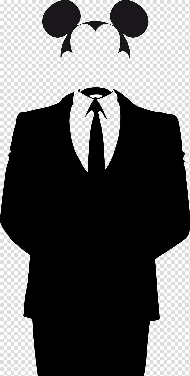 black suit jacket art, Mickey Mouse Computer mouse Anonymous , anonymous mask transparent background PNG clipart