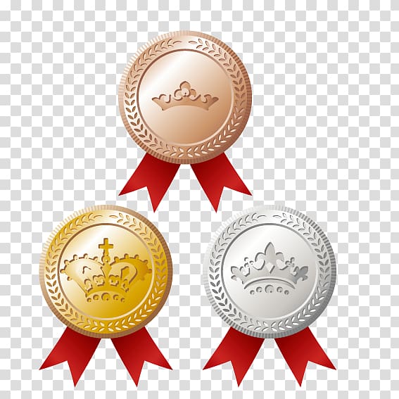 gold-colored medals , Medal Icon, Medals transparent background PNG clipart
