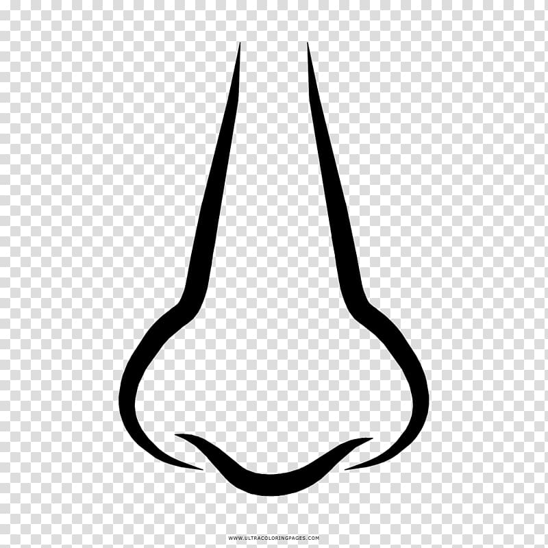 Nose Line White Black M , nose transparent background PNG clipart