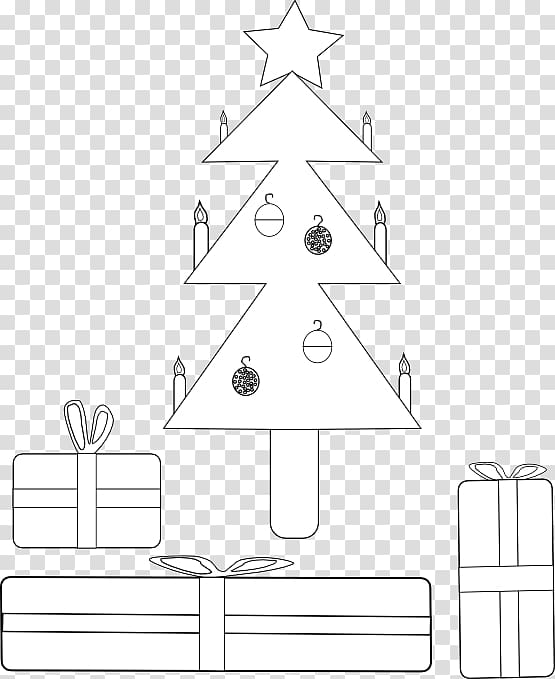 Paper Point Triangle Christmas tree, Books drawing transparent background PNG clipart