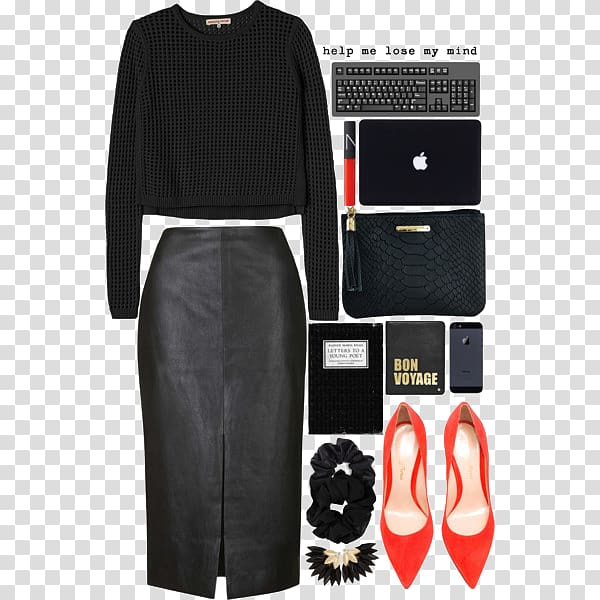 Clothing Designer Fashion Handbag, Leather skirt and bags transparent background PNG clipart