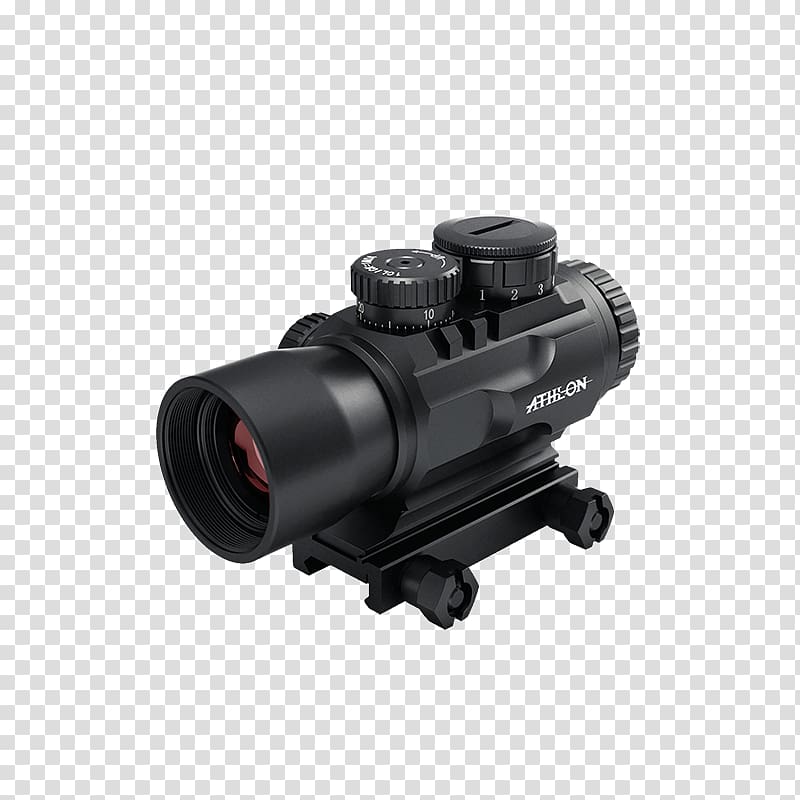 Telescopic sight Reticle Red dot sight Optics Eye relief, Athlon Optics transparent background PNG clipart