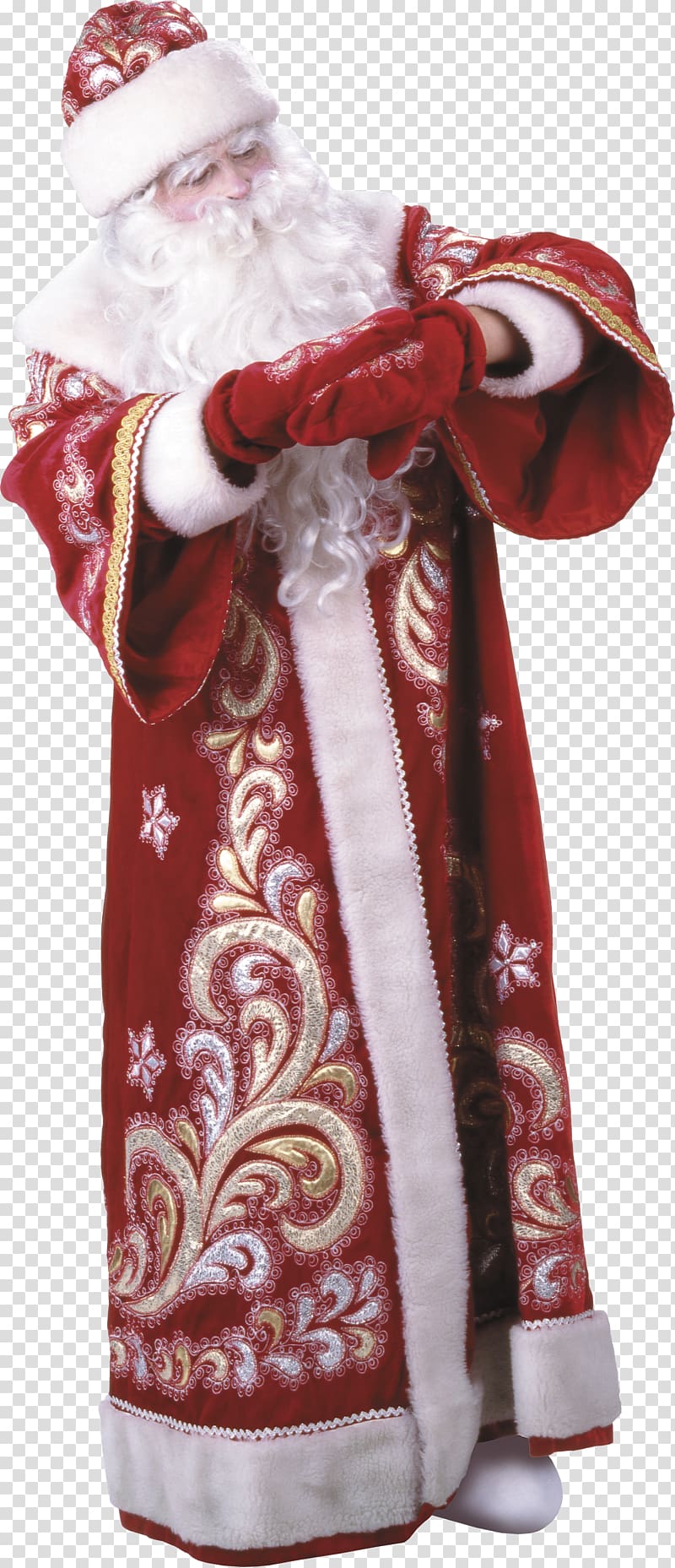 Santa Claus Snegurochka Ded Moroz Christmas ornament Christmas decoration, santa claus transparent background PNG clipart