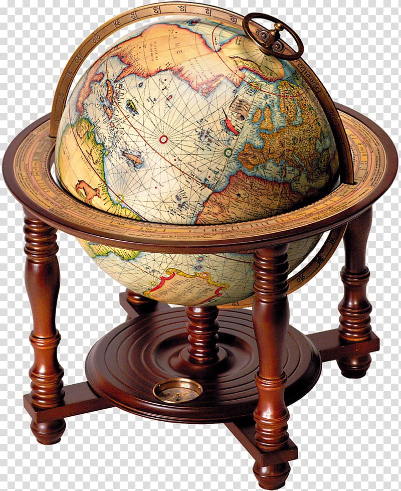 Globe World map Map projection, antique transparent background PNG clipart