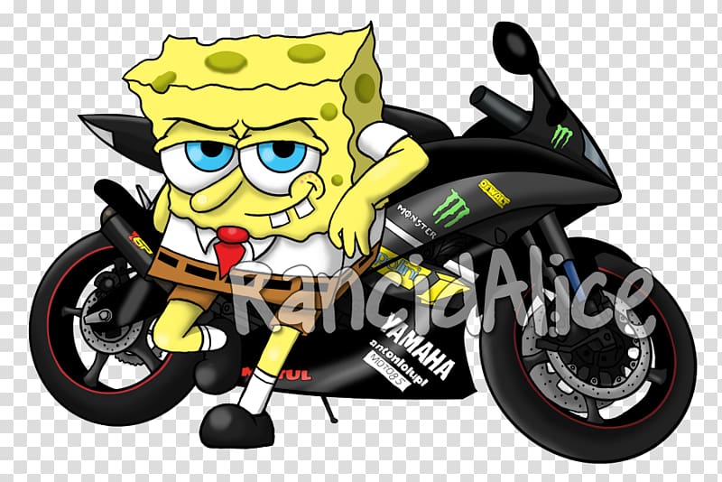 SpongeBob SquarePants Squidward Tentacles Motorcycle fairing Bicycle, mtb tattoo transparent background PNG clipart